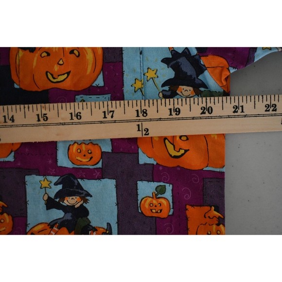 Women's Scrub Top Halloween Pumpkin Pattern Size Small - Picture 8 of 10